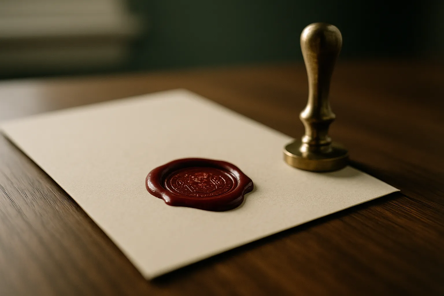 Notary — atmospheric portrait