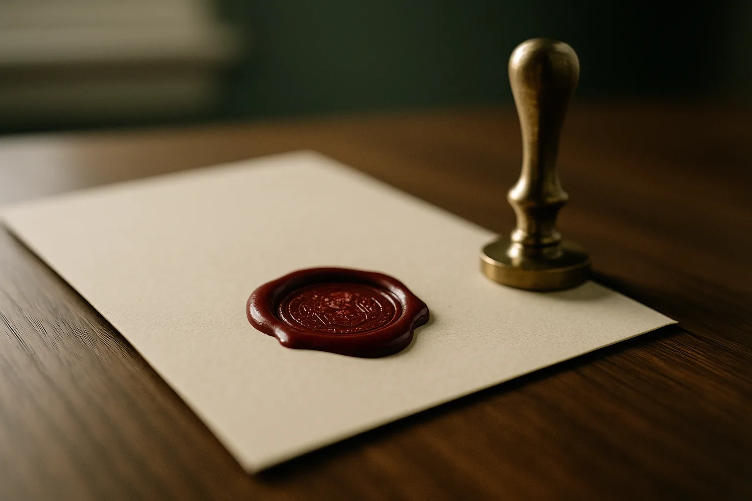Notary — atmospheric portrait
